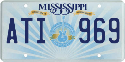 MS license plate ATI969
