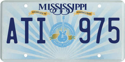 MS license plate ATI975