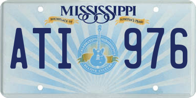 MS license plate ATI976