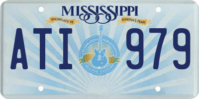 MS license plate ATI979