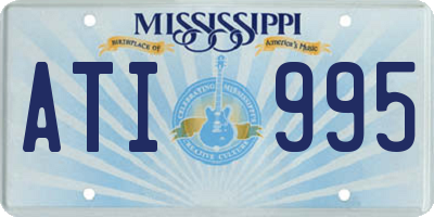 MS license plate ATI995
