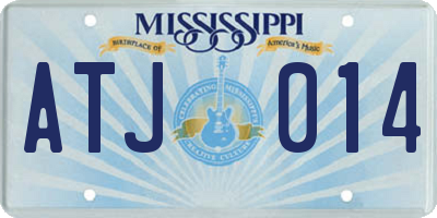 MS license plate ATJ014