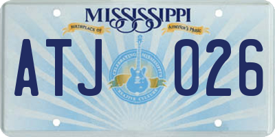 MS license plate ATJ026