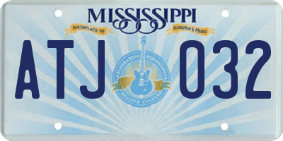 MS license plate ATJ032