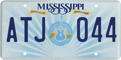 MS license plate ATJ044