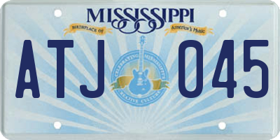 MS license plate ATJ045