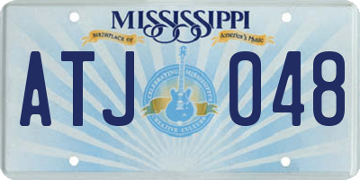 MS license plate ATJ048
