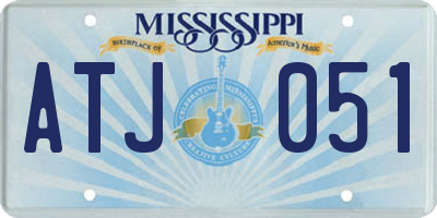 MS license plate ATJ051