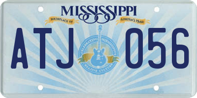 MS license plate ATJ056