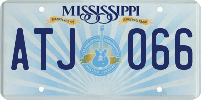 MS license plate ATJ066
