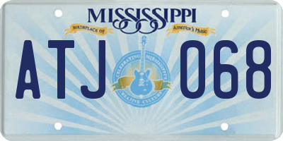MS license plate ATJ068
