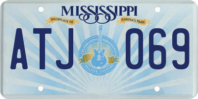 MS license plate ATJ069