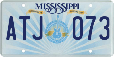 MS license plate ATJ073