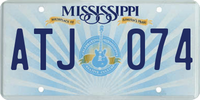 MS license plate ATJ074