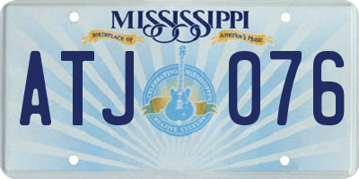 MS license plate ATJ076