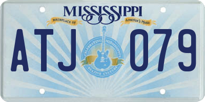 MS license plate ATJ079