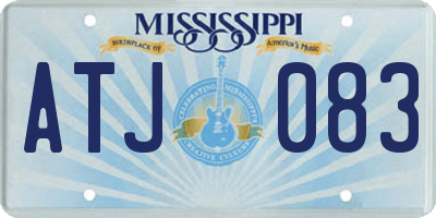 MS license plate ATJ083