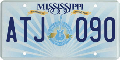 MS license plate ATJ090