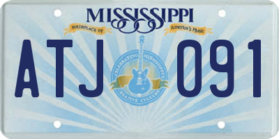 MS license plate ATJ091