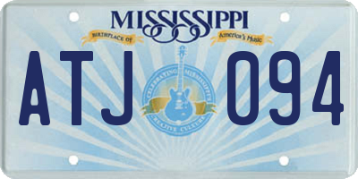 MS license plate ATJ094