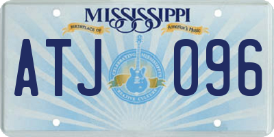 MS license plate ATJ096