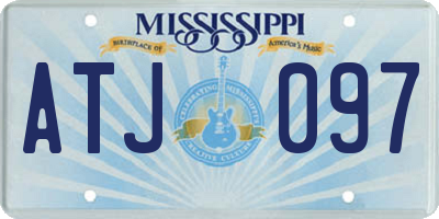MS license plate ATJ097