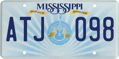 MS license plate ATJ098