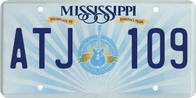 MS license plate ATJ109