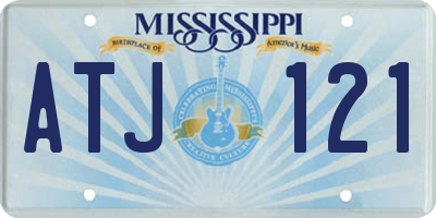 MS license plate ATJ121