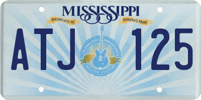 MS license plate ATJ125