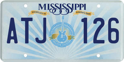 MS license plate ATJ126