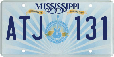 MS license plate ATJ131