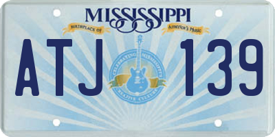 MS license plate ATJ139