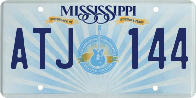 MS license plate ATJ144