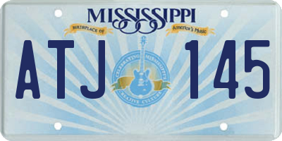 MS license plate ATJ145