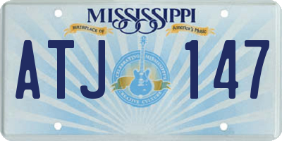 MS license plate ATJ147