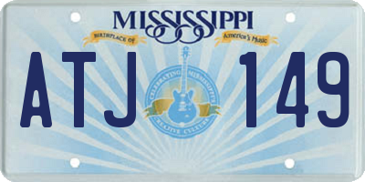 MS license plate ATJ149