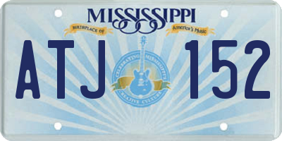 MS license plate ATJ152