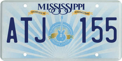 MS license plate ATJ155