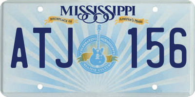 MS license plate ATJ156
