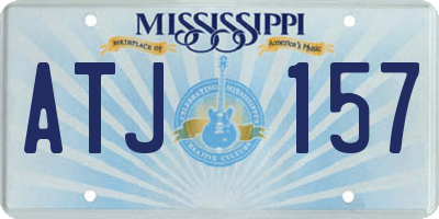 MS license plate ATJ157