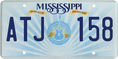 MS license plate ATJ158