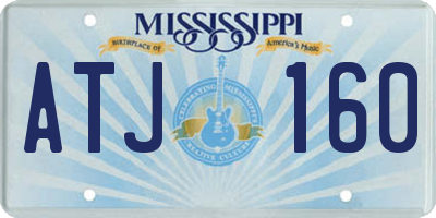 MS license plate ATJ160