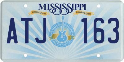 MS license plate ATJ163