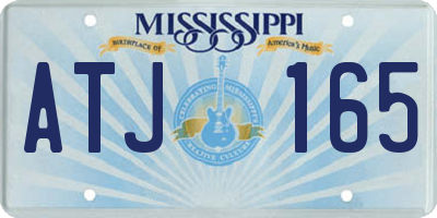 MS license plate ATJ165