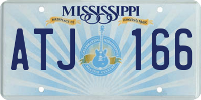 MS license plate ATJ166