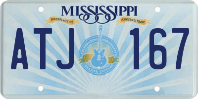 MS license plate ATJ167