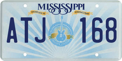 MS license plate ATJ168