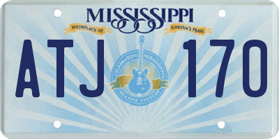 MS license plate ATJ170