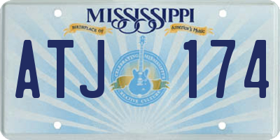 MS license plate ATJ174